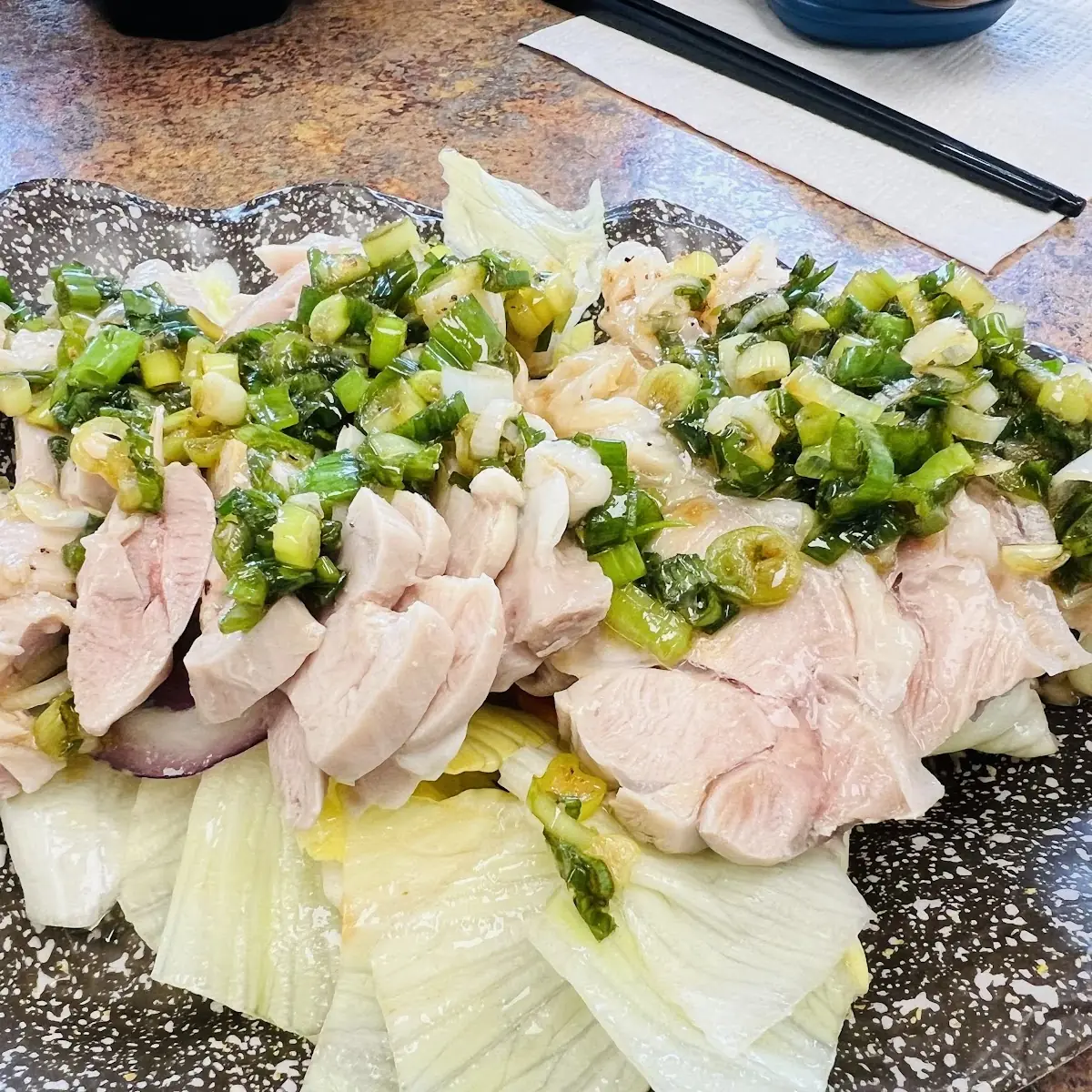 scallion chicken 葱油鸡